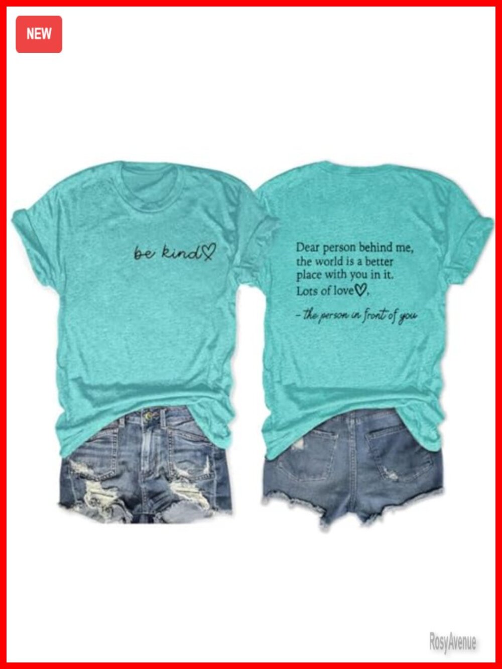 Be Kind Graphic Tee Short Sleeve Cotton Blend Blessed Shirt